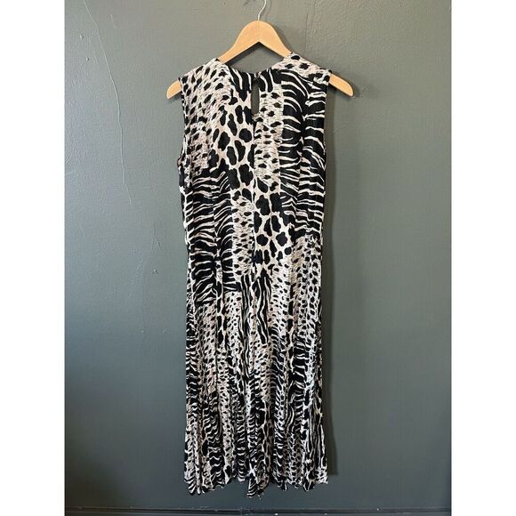 American Angel Womens Black Animal Pring Sleeveless Slip Long Dress Size Large Y - Picture 2 of 3